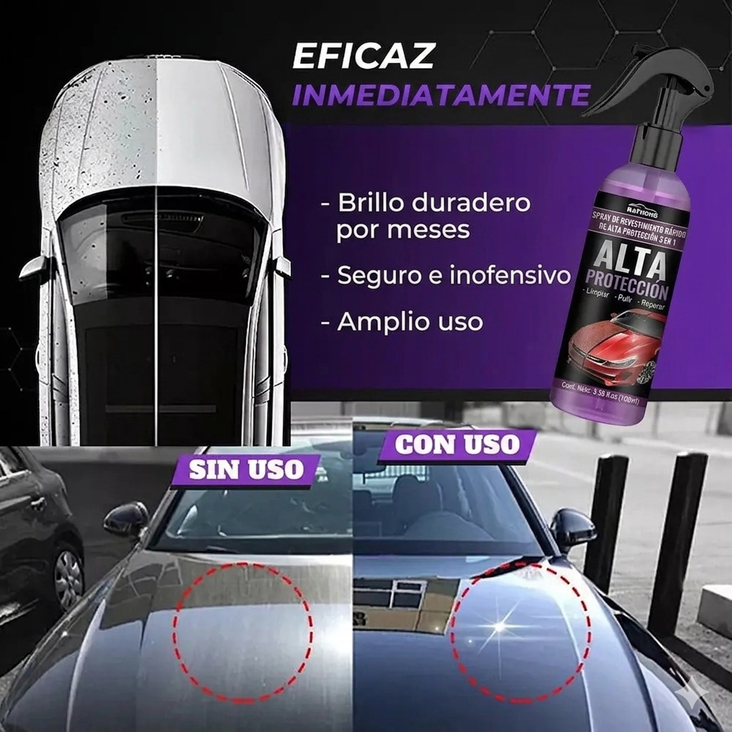 Protector Auto 3 En 1 Cera Spray 150 ml