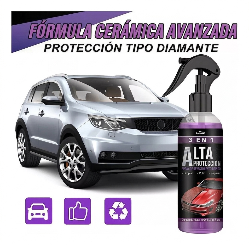 Protector Auto 3 En 1 Cera Spray 150 ml